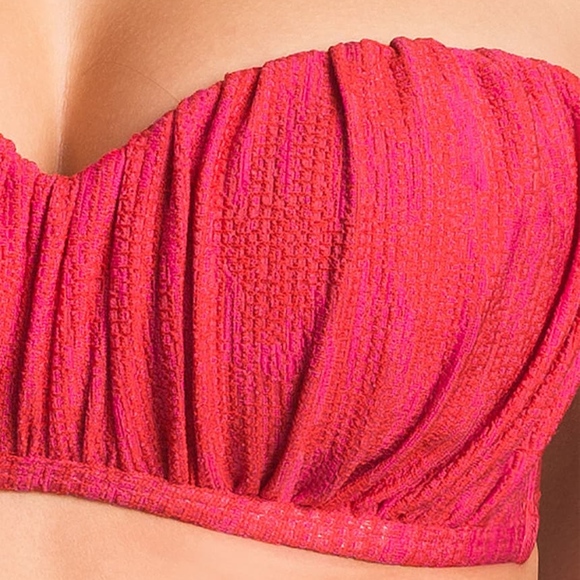 NEW L Space‎ Copa Cabana Ariel Bandeau Bikini Top [SZ Large ] - Picture 3 of 6